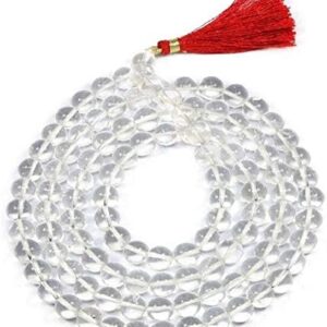 Rock Crystal Mala(Hand Polish - HP)