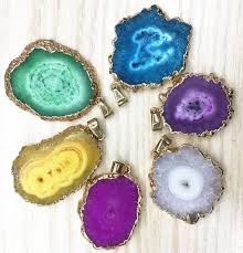 Druzy Banded Agate Pendant