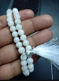 White Moon Stone Mala - Image 2