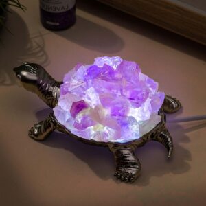 Amethyst Tortoise Lamp