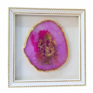 Ganesh Banded Agate Photo Frame