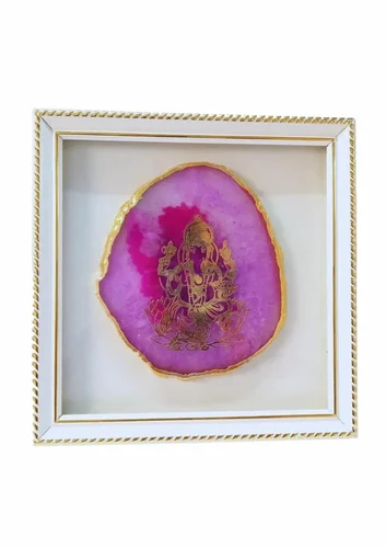 Ganesh Banded Agate Photo Frame