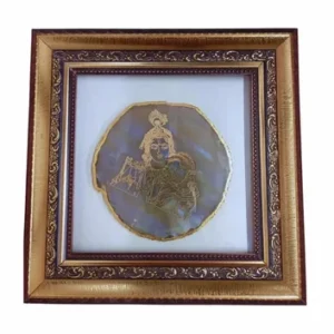 Radhakrishna Banded Agate Photo Frame