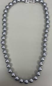 Synthetic Shell Pearl Mala(Grey)