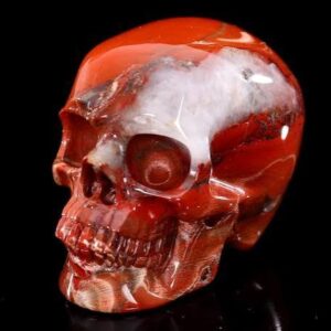 Red Jasper Skull