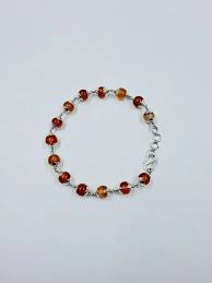 Silver Carnelian Cup Bracelet