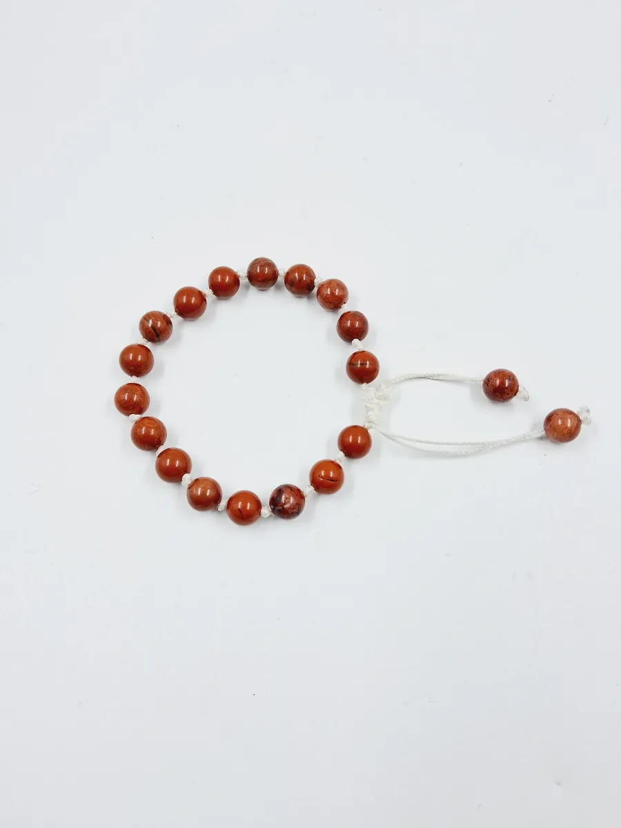 Red Jasper with knot Bracelet