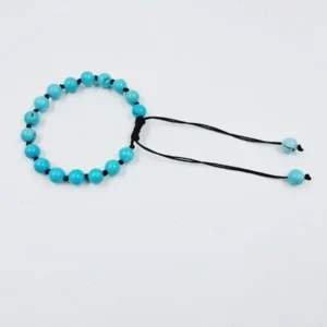 Blue Magnesite with knot Bracelet