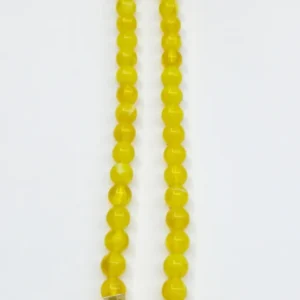 Synthetic Golden-Yellow Amber Mala