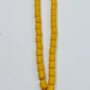 Synthetic Yellow Amber Mala.